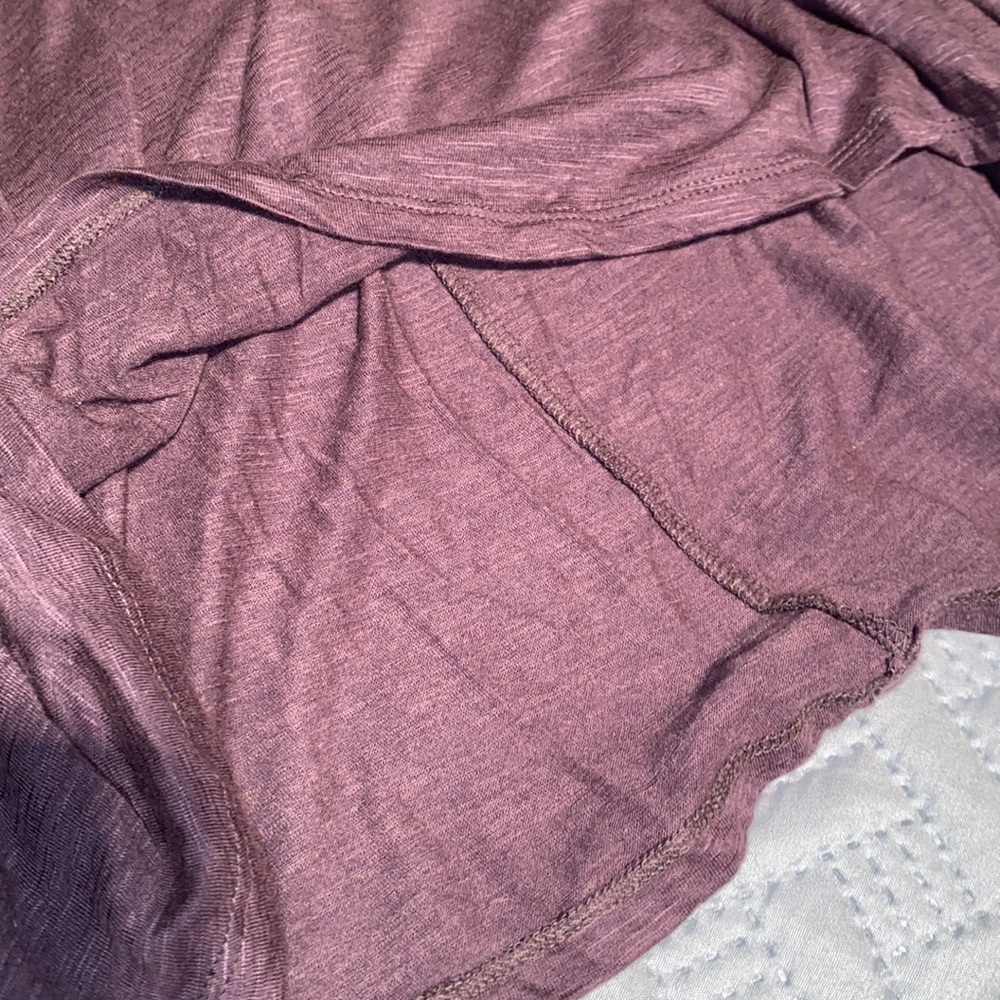 Andrea Jovine lightweight Hooded hi-lo top with flared hemline Cotton/modal med - Picture 6 of 11